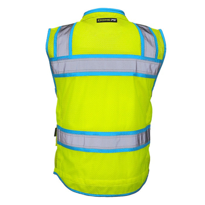 DOME75® OMNI SERIES Hi-Vis ANSI Class 2 Heavy Duty Contrast Utility Vest with ProPocket® - OV6124-HY