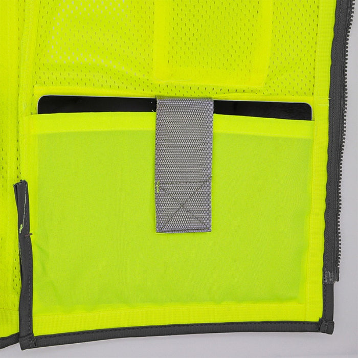 DOME75® OMNI SERIES Hi-Vis ANSI Class 2 Heavy Duty Contrast Utility Vest with ProPocket® - OV6124-HY