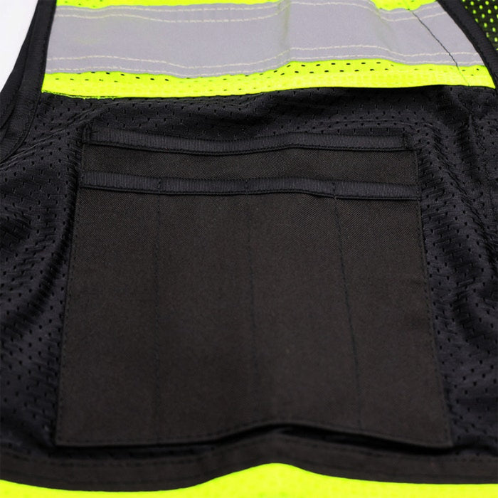 DOME75® OV6100 Enhanced Visibility Heavy Duty Utility Vest - OV6183-BKHY