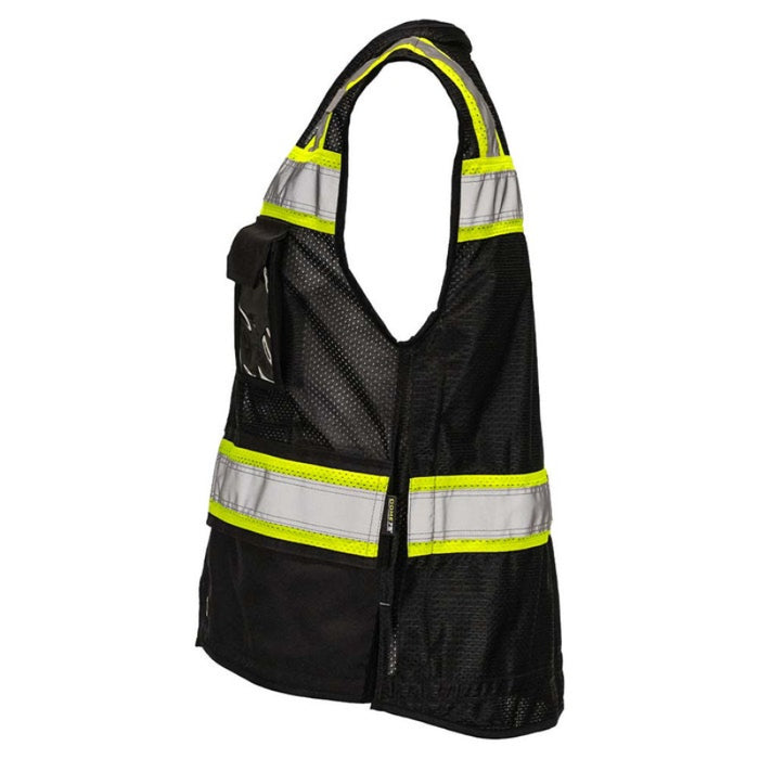 DOME75® OV6100 Enhanced Visibility Heavy Duty Utility Vest - OV6183-BKHY
