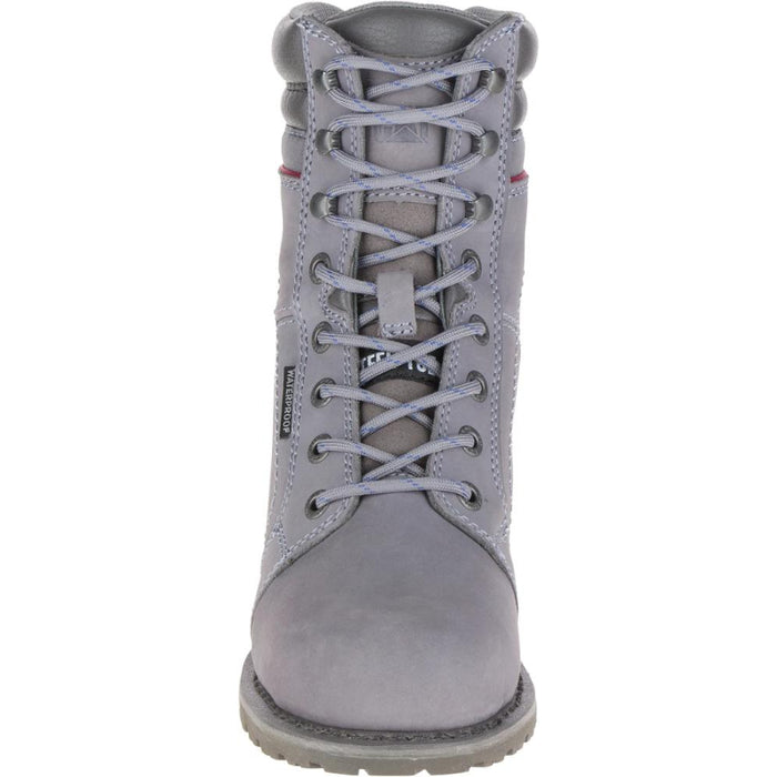 CAT Women's Echo 8" Waterproof Steel Toe Work Boots Frost Grey - P90565