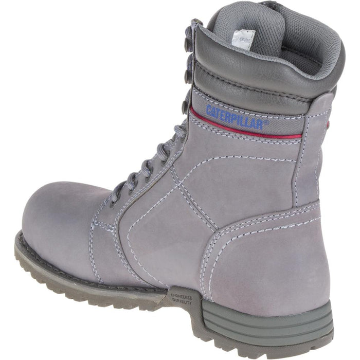CAT Women's Echo 8" Waterproof Steel Toe Work Boots Frost Grey - P90565