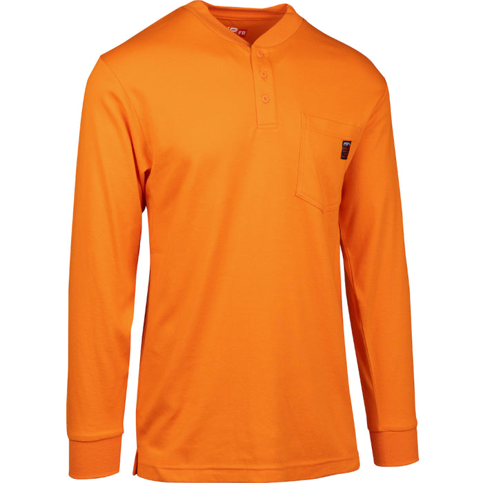PIP® AR/FR Dual-Certified Long Sleeve Henley - 385-FRHN
