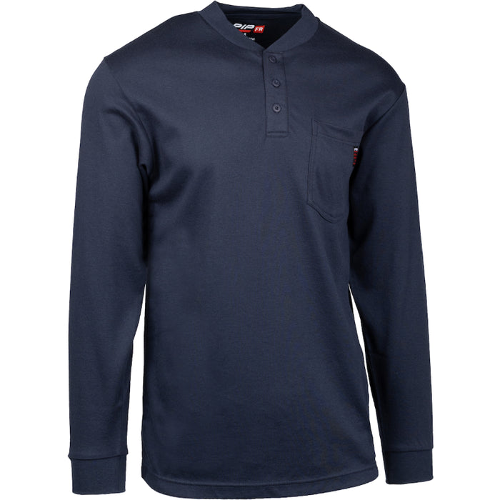 PIP® AR/FR Dual-Certified Long Sleeve Henley - 385-FRHN