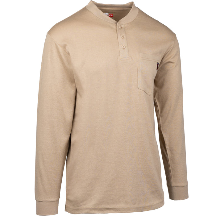 PIP® AR/FR Dual-Certified Long Sleeve Henley - 385-FRHN