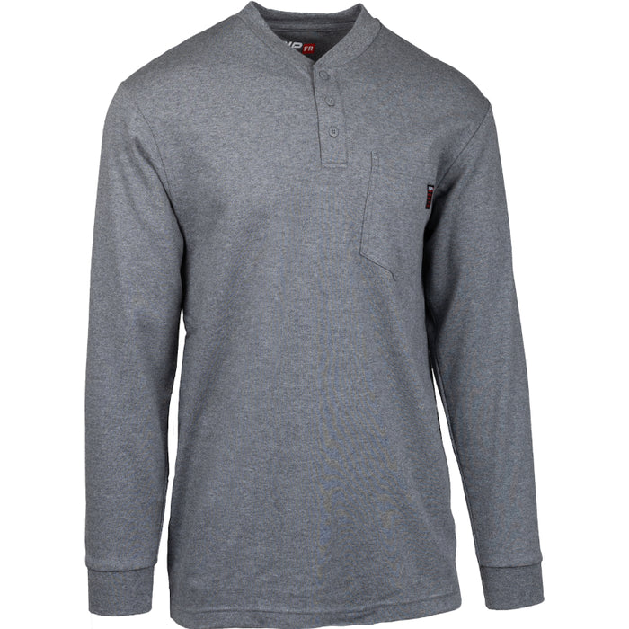 PIP® AR/FR Dual-Certified Long Sleeve Henley - 385-FRHN