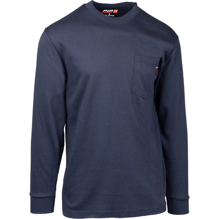 PIP® Flame Resistant Long Sleeve T-Shirt - CAT - 2 - 385-FRLS