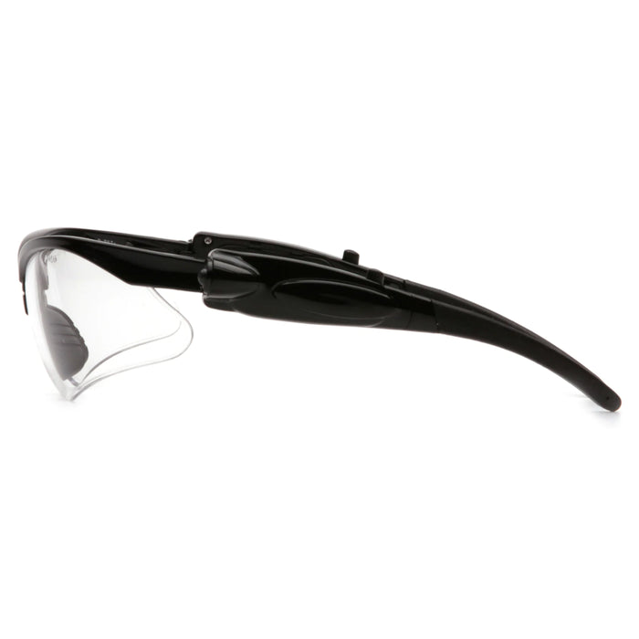 PMXTREME Safety Glasses with Bright Pivoting LED - Rubber Nosepiece and Tips