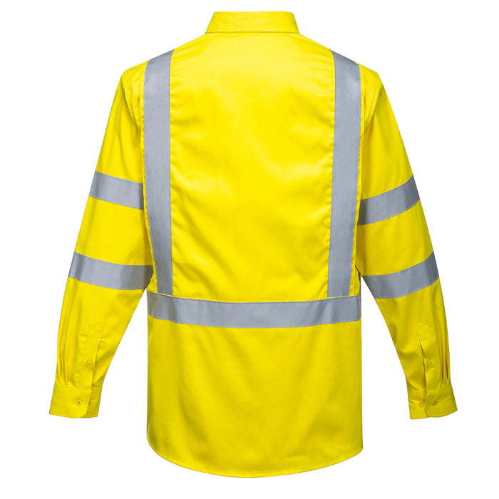PORTWEST® Bizflame Iona Flame Resistant Hi Vis Button Down Shirt - ANSI Class 3 - FR95