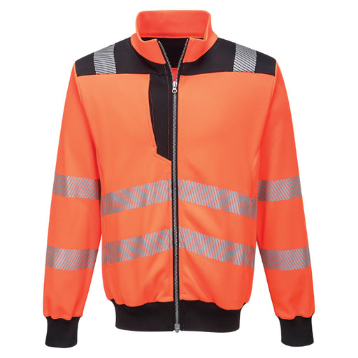PORTWEST® High Visibility Zip Up Sweatshirt - ANSI Class 3 - PW370
