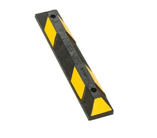 Park-It® 3' Feet Black with Yellow Stripes Parking Stop - Long Lasting - GNRS1310YB