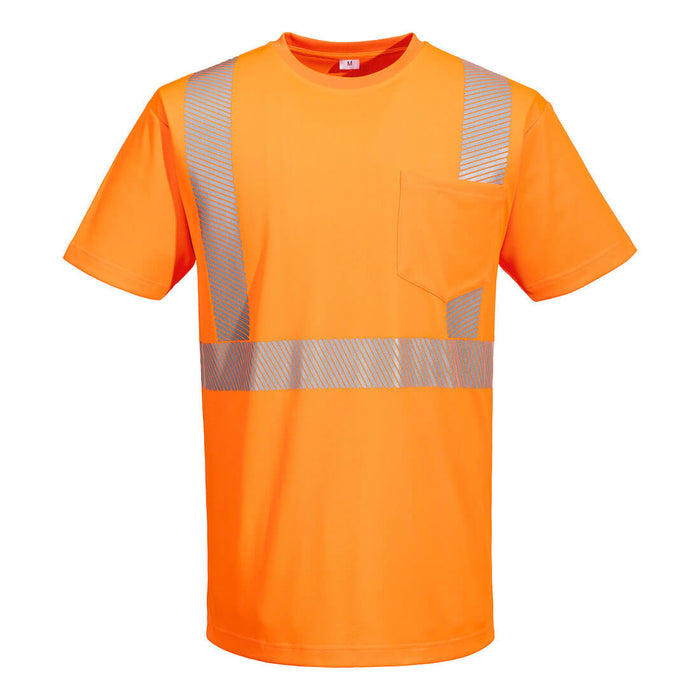 Portwest – Hi-Vis Lightweight Short Sleeve T-Shirt Segmented Tape – L044