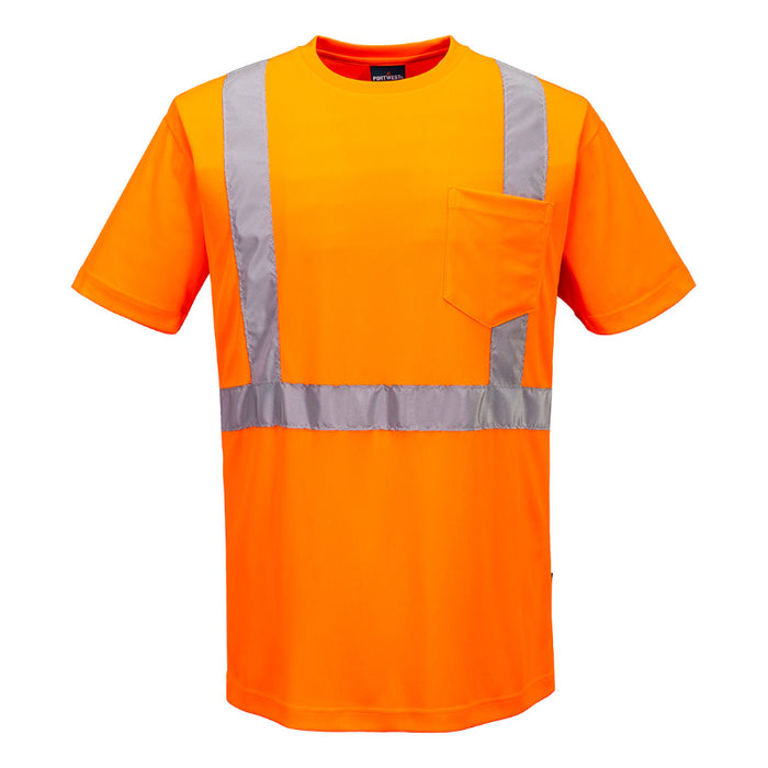 Portwest® Hi-Vis Lightweight T-Shirt - ASNI Class 2 Type R - L041