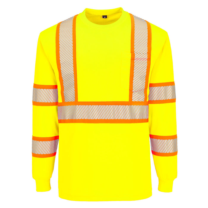 Portwest – Hi-Vis X Back Long Sleeve T-Shirt – CA113