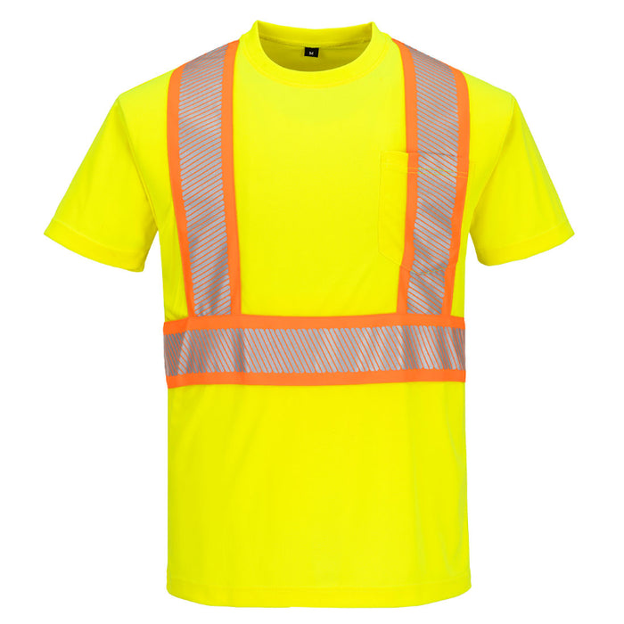 Portwest – Hi-Vis X Back Short Sleeve T-Shirt – CA112
