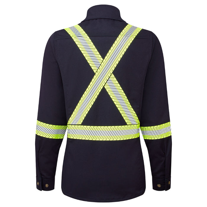 Portwest – Women’s Ultrasoft 7oz Deluxe Segmented Striped Work Shirt – IUS673