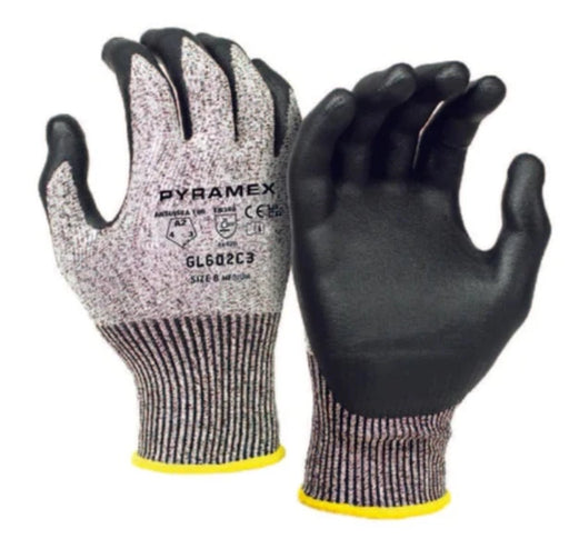 Pyramex Abrasion Resistant ANSI Cut Level A2 Excellent Grip Safety Gloves - GL602C3