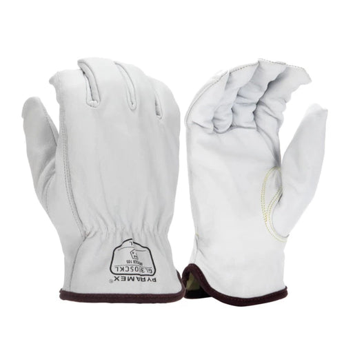 Pyramex Abrasion Resistant Leather Dipped ANSI Cut Level A4 Safety Gloves - GL3005CK