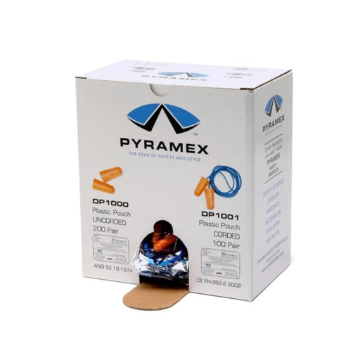 Pyramex Closed Cell Foam Uncorded Disposable Earplugs - 32 NRR - DP1000