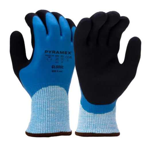 Pyramex Debris Free - Water And Cut Resistant ANSI Cut Level - 5 Safety Gloves GL506C