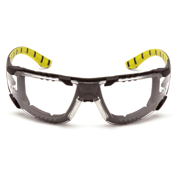 Pyramex® Endeavour Plus Foam Padded - Adjustable Rubber Nosepiece and Dielectric Safety Glasses