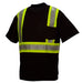 Pyramex Enhanced Visibility And Lightweight Black Safety T-Shirt - Class 1 - RTS23