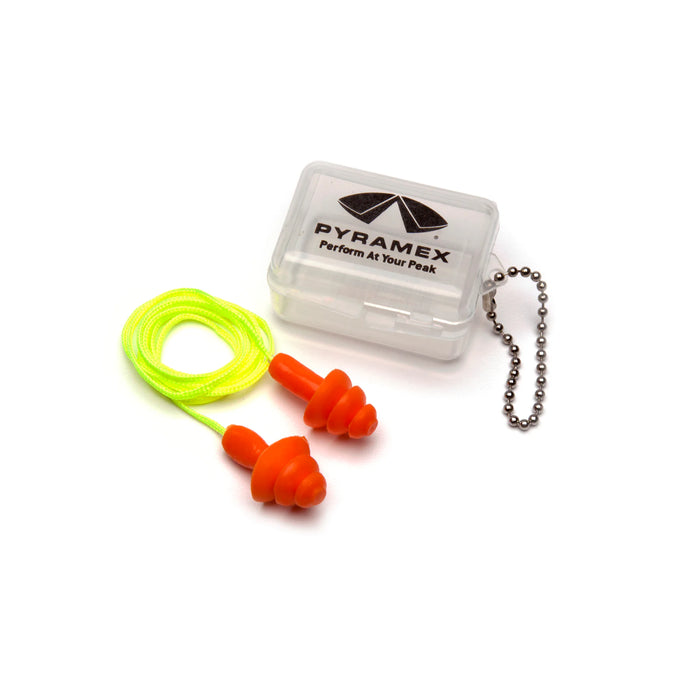 Pyramex® Flexible And Reusable Earplugs In Plastic Case - 25 NRR - RP3001PC
