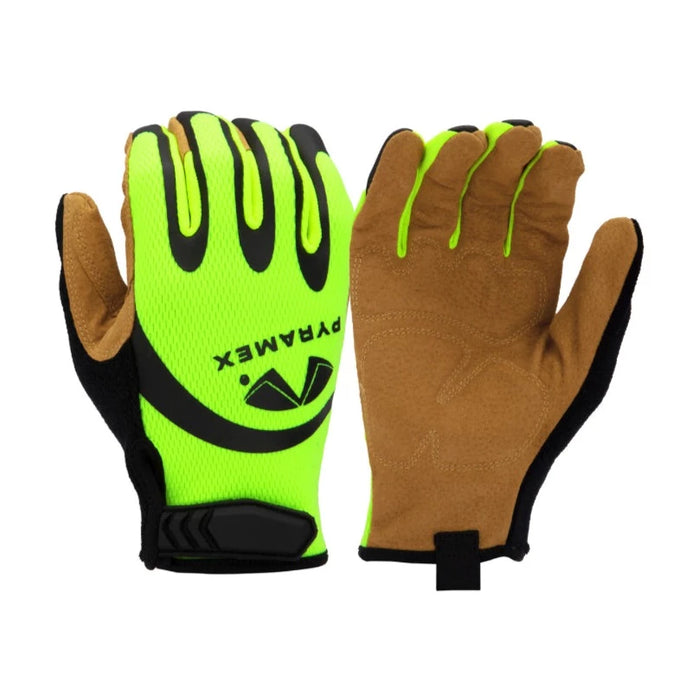 Pyramex Hi-Vis Abrasion and Puncture Resistant Safety Gloves - GL104HT