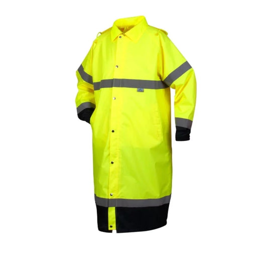 Pyramex Hi-Vis Breathable Raincoat With Drawstring Hood - Class - 3 - RRWC3110
