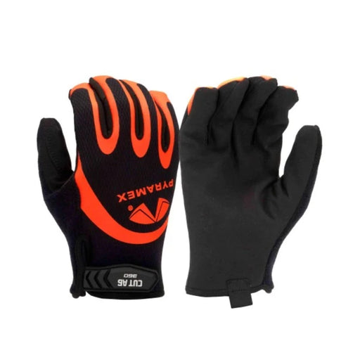 Pyramex Hi-Vis Cut Resistant ANSI Cut Level A6 Safety Gloves - GL105CHT