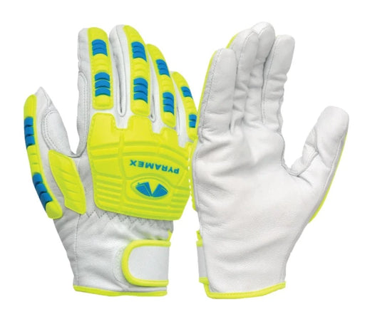 Pyramex Hi-Vis Cut Resistant ANSI Cut Level A7 Safety Gloves - GL3004CW