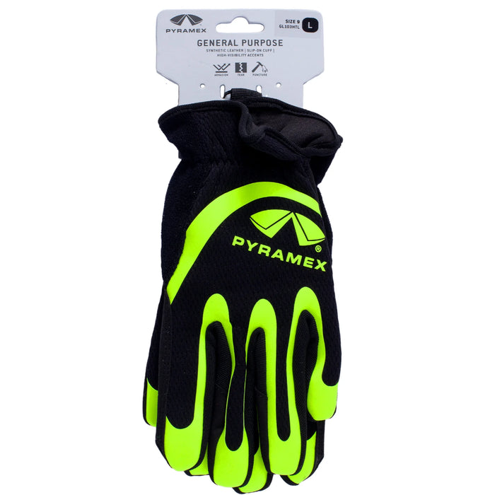 Pyramex® Hi-Vis Puncture Resistant Safety Gloves - GL103HT