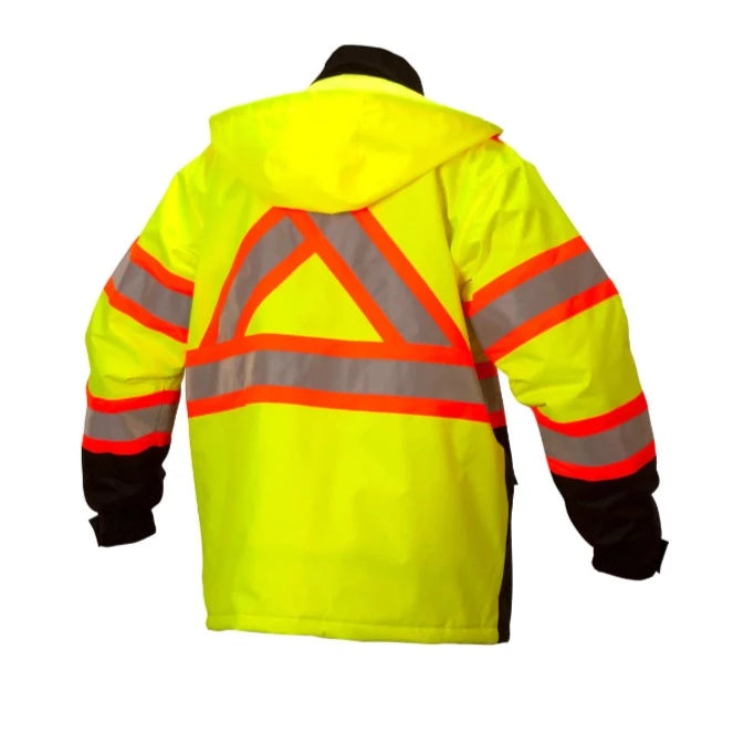 Pyramex Class 3 Hi Vis Orange 2-in-1 Black Bottom Bomber Jacket With - Foto 7