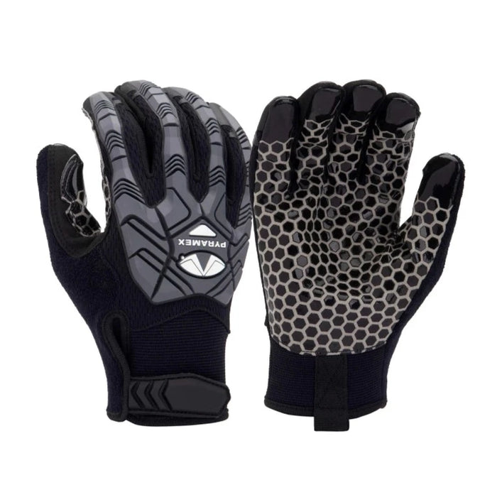 Pyramex®  Impact Resistant Synthetic Leather Dipped Safety Gloves - GL203HT