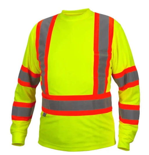 Pyramex Long Sleeve X - Back Safety Shirt With Drawstring Hood - RCLTS31