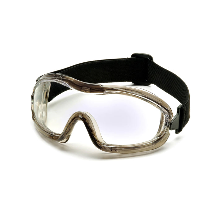 Pyramex® Low Profile Chemical Splash With Direct Ventilation - Anti-Glare Frame  Safety Goggle