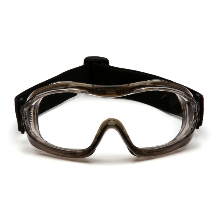 Pyramex® Low Profile Chemical Splash With Direct Ventilation - Anti-Glare Frame  Safety Goggle