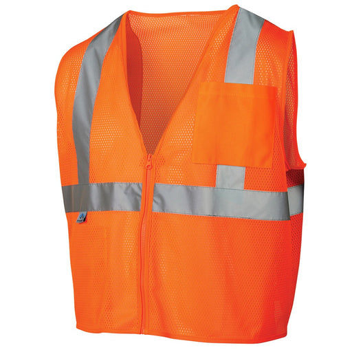 Pyramex® Hi Vis Self Extinguishing Mesh Safety Vest - Type R Class 2 - RVZ21SE