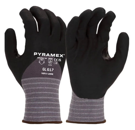 Pyramex Nitrile Dipped Punture Resistant Safety Gloves - GL617