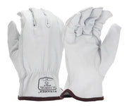 Pyramex Premium Goatskin Leather ANSI Cut Level A7 Safety Gloves - GL3008CK