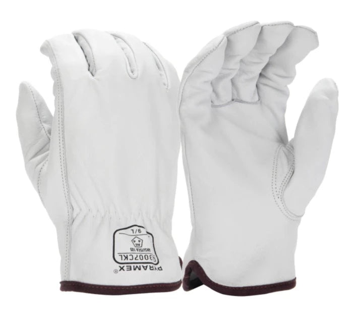Pyramex Premium Grain Goatskin Dipped ANSI Cut Level A6 Safety Gloves - GL3007CK