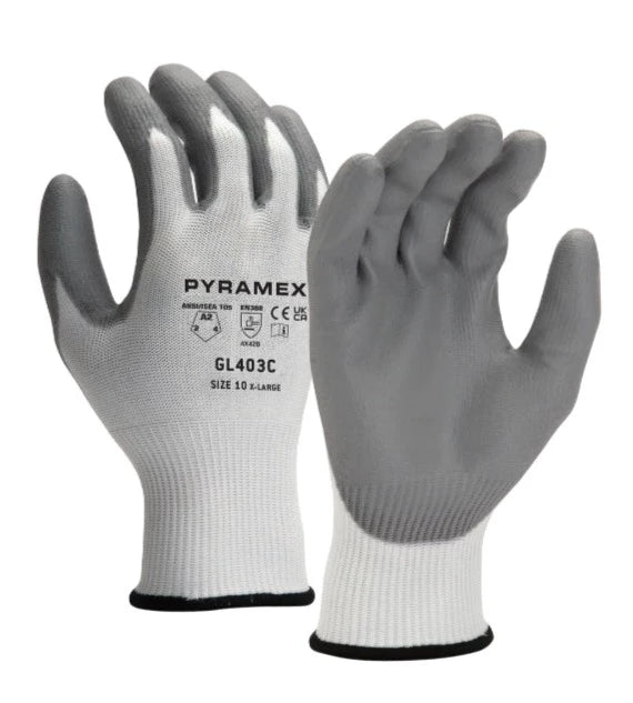 Pyramex Punture And Cut Resistant ANSI Cut Level A2 Safety Gloves - GL403C