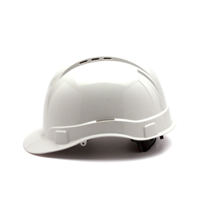 Pyramex® Ridgeline Vented Hard Hat - 4-Point Ratchet Suspension - Rear Padded Suspension