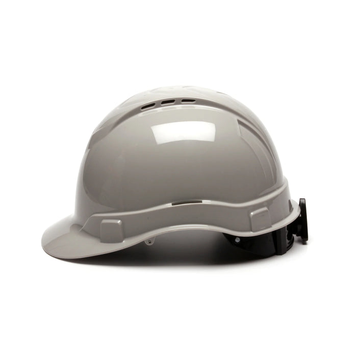 Pyramex® Ridgeline Vented Hard Hat - 4-Point Ratchet Suspension - Rear Padded Suspension