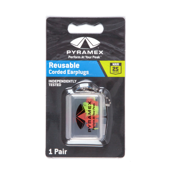 Pyramex® Superb Comfort And Reusable Earplugs - 25 NRR - PYRP3001