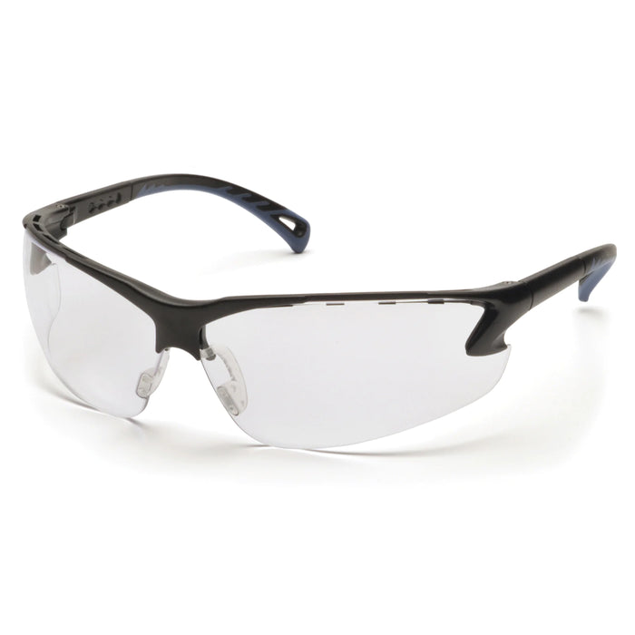 Pyramex Venture 3 Adjustable Rubber Nosepiece - Vented Frame Safety Glasses