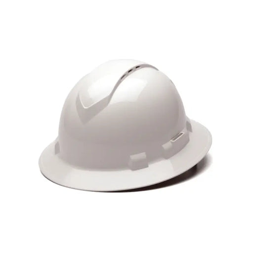 Pyramex® Ridgeline Full Brim Hard Hat - Vented - 4-Point Ratchet Suspension - HP541V