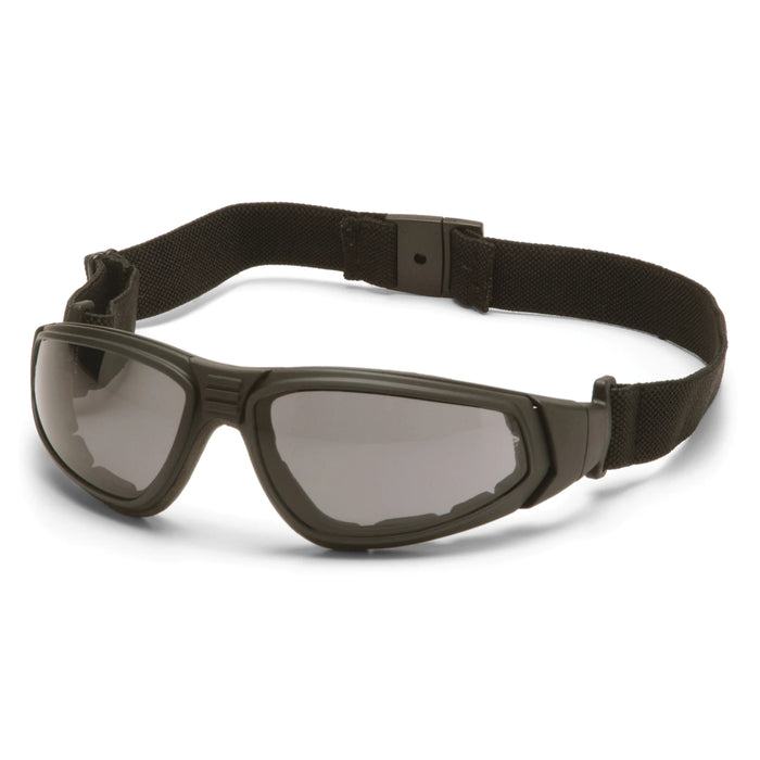 Pyramex® XSG - Scratch Resistant With Black Foam Lined Safety Glasses