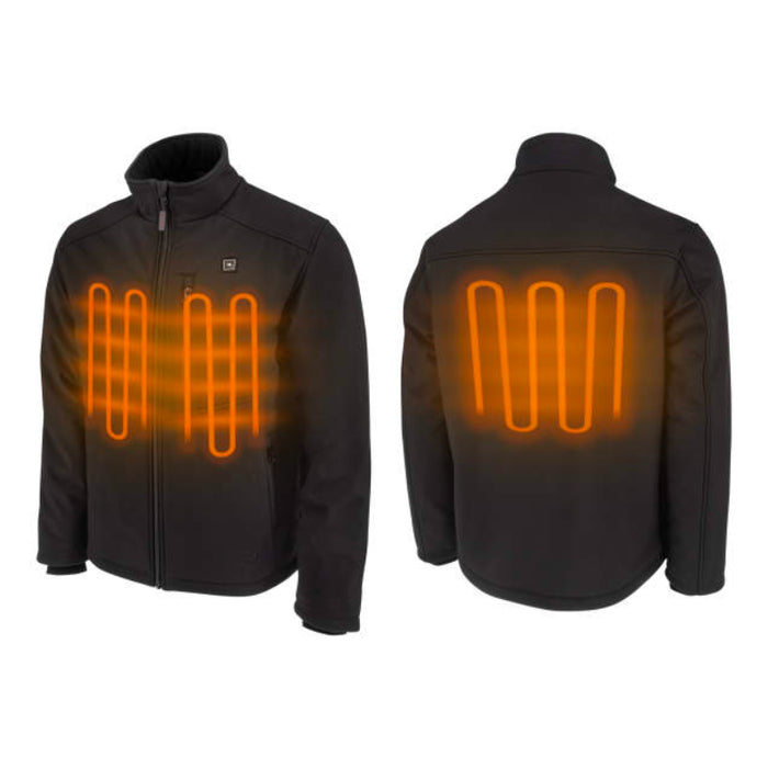 Radians Men's Heated Soft Shell Jacket - Black - RHG-J100