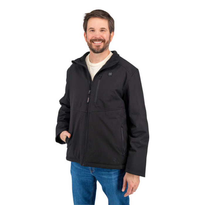 Radians Men's Heated Soft Shell Jacket - Black - RHG-J100